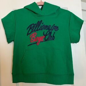 Billionaire Boys Club | kids green cut off hoodie size 7/8